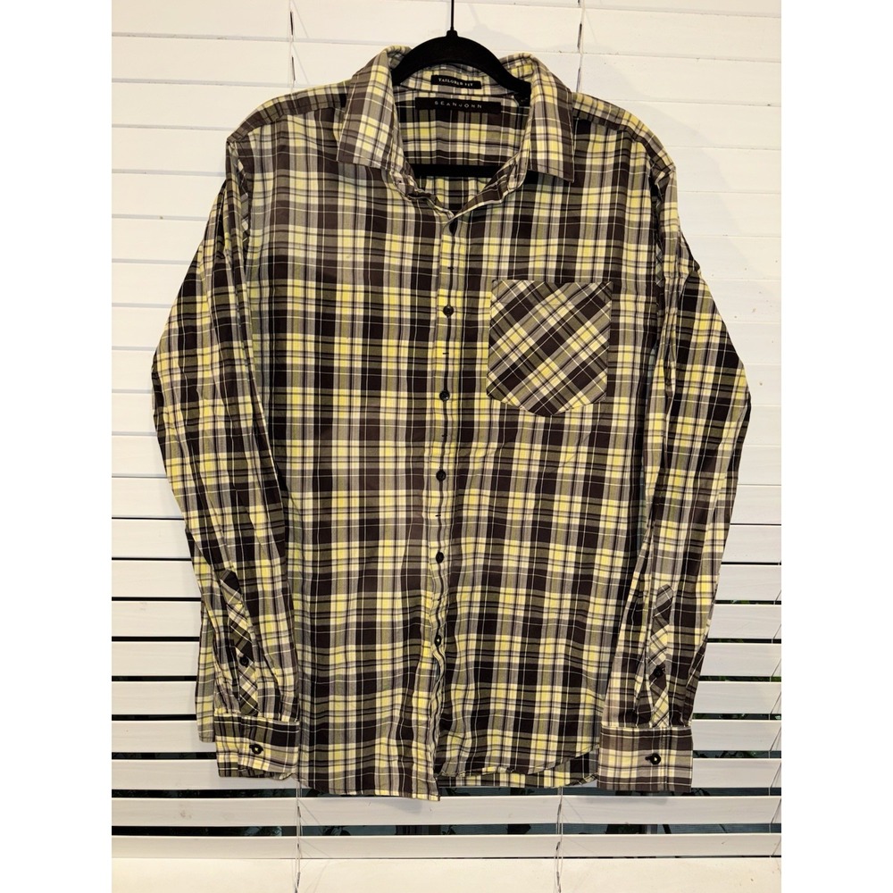 Sean John Men's Xl Regular Fit Long Sleeve‎ Dress